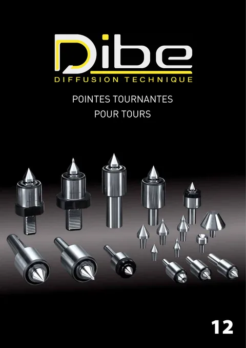 Couverture du catalogue Pointes tournantes pour tours