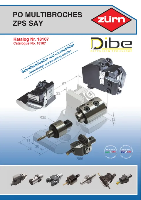Couverture du catalogue Porte-outils multibroches ZPS SAY