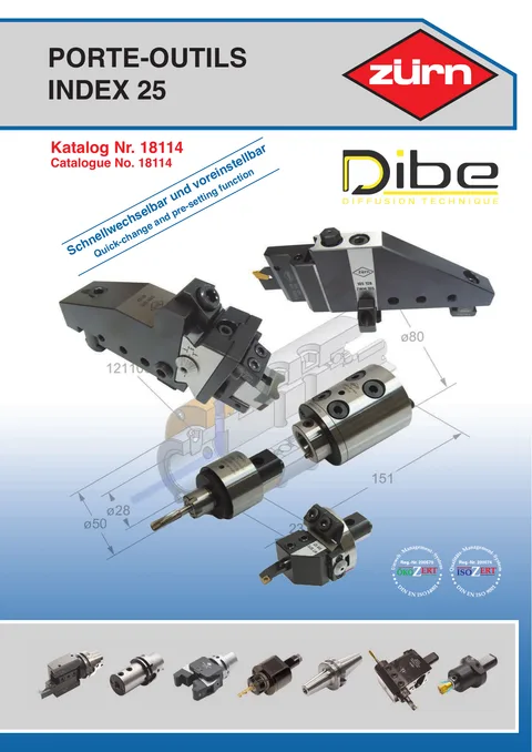 Couverture du catalogue Porte-outils multis Index 25