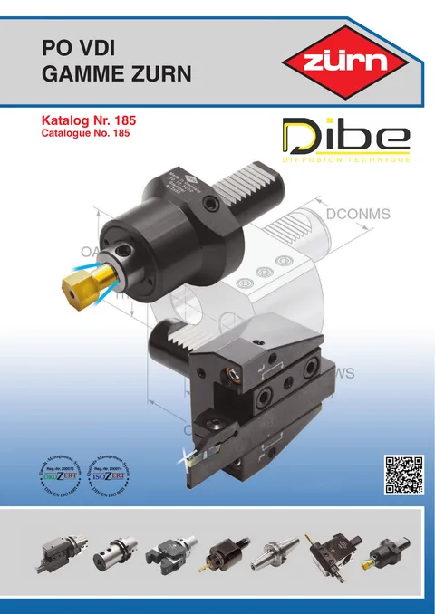 Couverture du catalogue Porte-outils VDI gamme Zürn