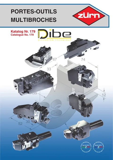 Couverture du catalogue Portes-outils tours multibroches