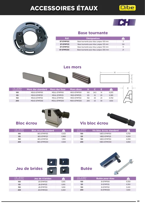 Couverture du catalogue Mors et accessoires CH