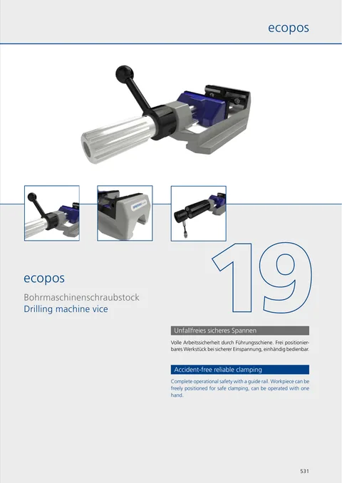 Couverture du catalogue Étaux de perçage Gressel Ecopos 2016