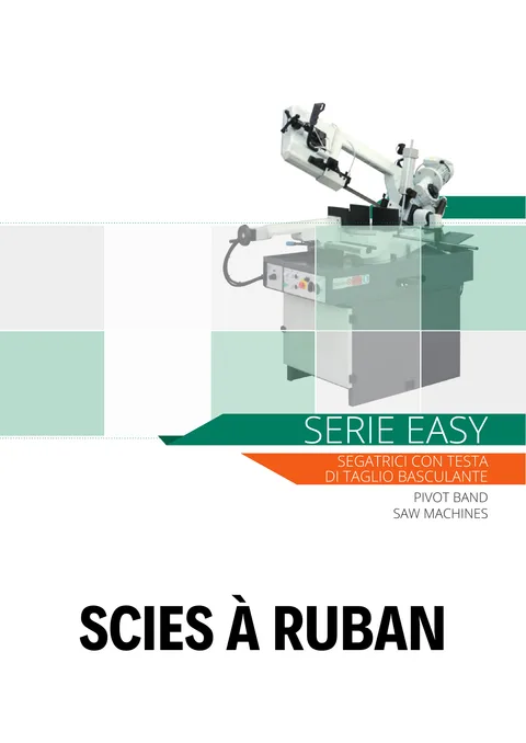 Couverture du catalogue Scies à ruban