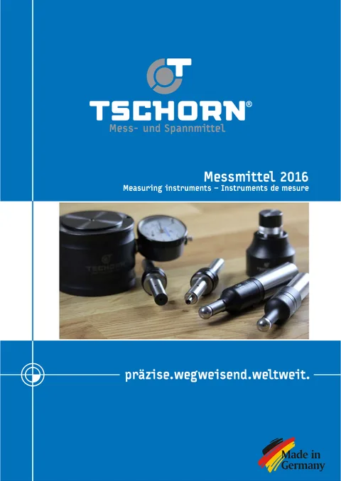 Couverture du catalogue Instruments de mesure Tschorn