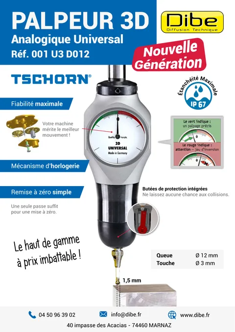 Couverture du catalogue Palpeurs 3D digitaux Tschorn